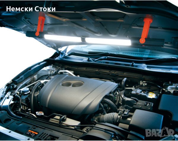 Led лампа за кола Star Q, С магнит за закрепване, 2 броя