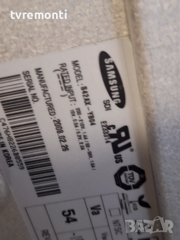 Main Board bn41-00980B bn94-01669F  , for ,SAMSUNG PS42A456P2C 42inc DISPLAY S42AX-YB04, снимка 6 - Части и Платки - 53426383