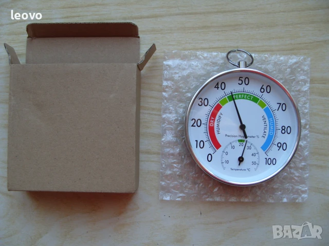 Висококачествен механичен измервател на влажност и температура, снимка 2 - Други стоки за дома - 51268576