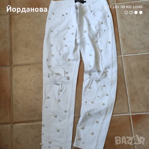 Дънки Estero Ragazza с перли, снимка 2 - Дънки - 33242274