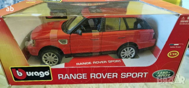 Kоличка метална Range Rover Sport 1:18 Bburago чисто нов в кутия