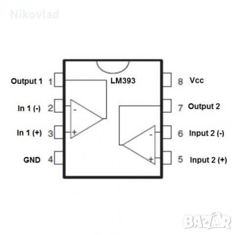 LM393 SOP8, снимка 3 - Друга електроника - 32492579