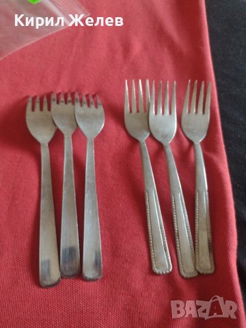 Лот комплект вилици за десерт 6 броя от соца за КОЛЕКЦИЯ ДЕКОРАЦИЯ 42134, снимка 6 - Други ценни предмети - 43844839