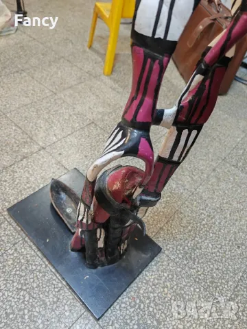 Ръчно изработена статуетка 110 см, снимка 9 - Антикварни и старинни предмети - 47342615