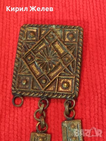 БРОНЗОВА РЕТРО ПОСРЕБРЕНА ОРНАМЕНТИРАНА СТАРА БРОШКА 3295, снимка 6 - Антикварни и старинни предмети - 30294383