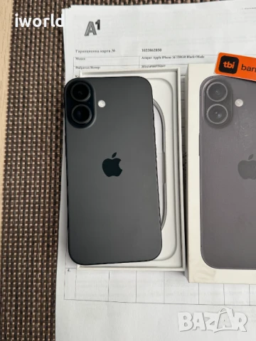 iPhone 16 Black❗️ Лизинг от 51лв/м❗️⚠️ 128GB черен, снимка 5 - Apple iPhone - 50939570