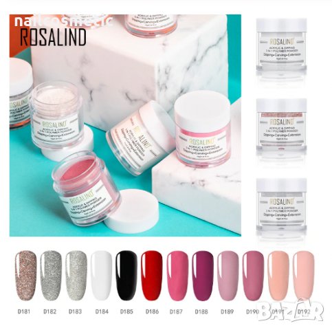 Ново! 3 в 1 акрилна пудра, дипинг, 3D за ноктопластика, снимка 4 - Продукти за маникюр - 26269767