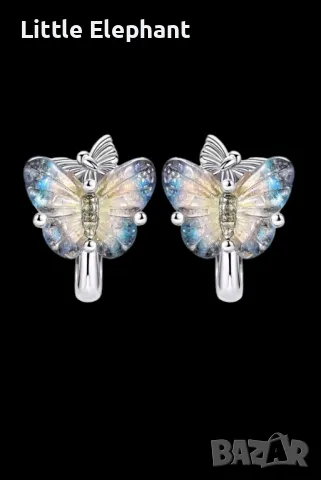 Сребърни обеци пеперуди,"Our Anniversary butterfly,колекция"Butterflies"/нови