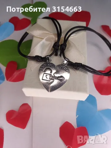 Романтичен комплект гривни , снимка 2 - Гривни - 49143436