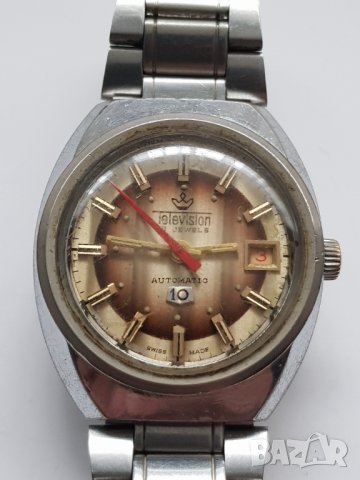 Мъжки автоматичен часовник Television 23 jewels, снимка 4 - Антикварни и старинни предмети - 38733158