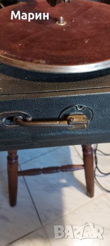 Винтидж грамофон, снимка 4 - Антикварни и старинни предмети - 44130424
