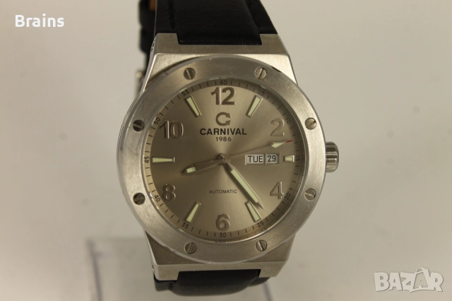 Нов CARNIVAL Automatic Стоманен Мъжки Часовник , снимка 4 - Мъжки - 52928801