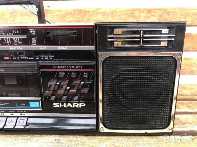 Радиокасетофон Sharp WF-340(BK), снимка 5 - Радиокасетофони, транзистори - 53604719