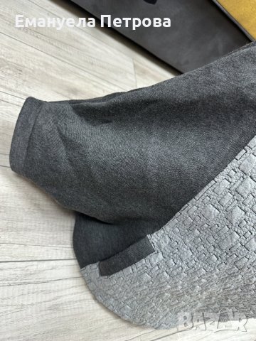Дамска блуза / широки ръкави / тип пончо / сива ZORNITSA ZRN COLLECTION , снимка 4 - Блузи с дълъг ръкав и пуловери - 38978614