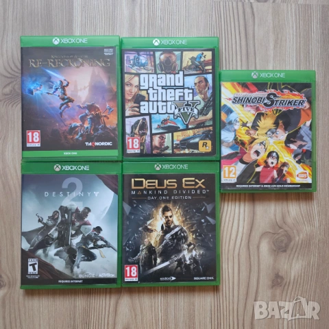 Нов XBOX ONE 1TB + 2 джойстика + 5 топ игри, PS5 PS4 PlayStation 4 5, снимка 5 - Xbox конзоли - 53465807