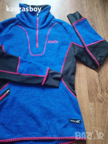 Swix Warm Racex Midlayer Wmns - дамско поларено горнище Л, снимка 5 - Спортни екипи - 52995083