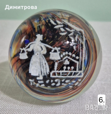 Български стъклени преспапиета от соца , снимка 6 - Колекции - 52686114