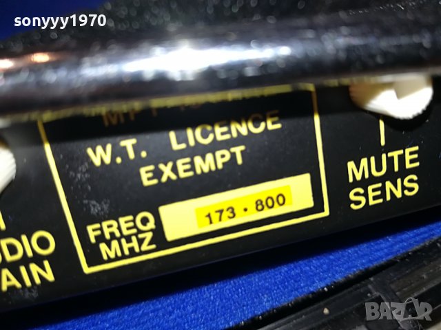 TRANTEC SYSTEMS-LONDON ENGLAND-WIRELESS MICROPHONE 2910221903, снимка 4 - Микрофони - 38493685