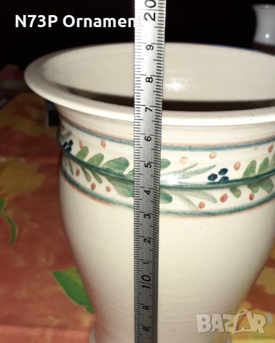 ПРЕКРАСНА РЪЧНА ИЗРАБОТКА. ВАЗА.ПОДПИС., снимка 4 - Колекции - 32292199