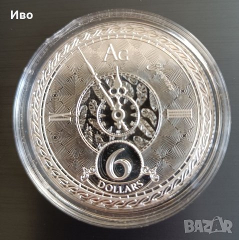 Сребърна Монета от една унция 6 долара Токелау