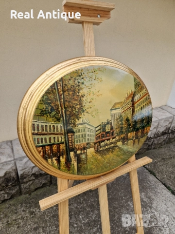 Превъзходна майсторска картина масло върху дървена основа , снимка 6 - Картини - 51558582