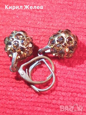 РЕТРО МЕДНИ ТОПЧЕСТИ ОБЕЧКИ с ЦИТРИН ФАСЕТИРАН КЛАСИЧЕСКИ СТИЛ 17612