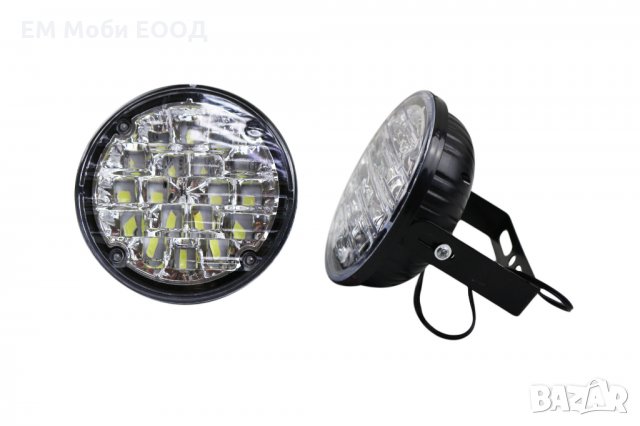 2 бр. Комплект Дневни Светлини Халогени Диодни 18 SMD LED DRL 12V Е4, снимка 12 - Аксесоари и консумативи - 32269035