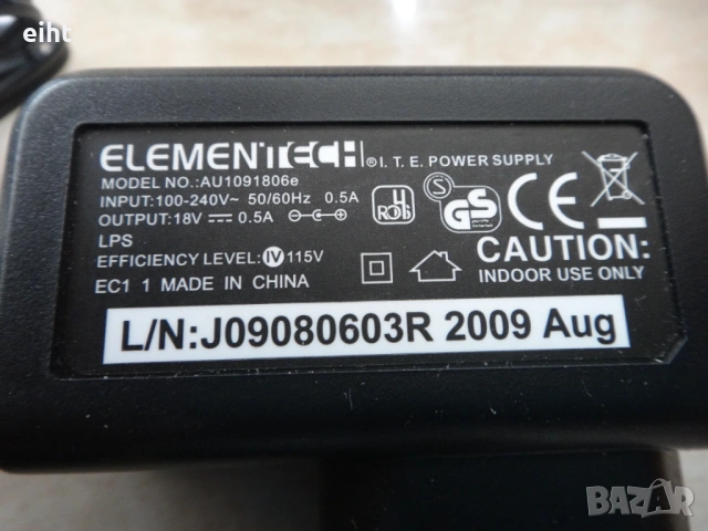 Адаптери ElemenTech 18V/500MAh (2-бр.), снимка 2 - Кабели и адаптери - 53401019