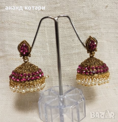 Обеци висящи, камбанки (джумпка) М6, снимка 4 - Обеци - 38449934