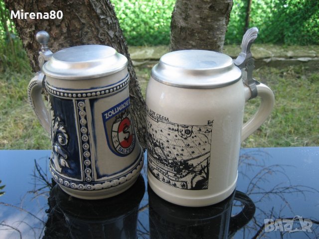 Старинни немски халби за бира , снимка 2 - Антикварни и старинни предмети - 36843271