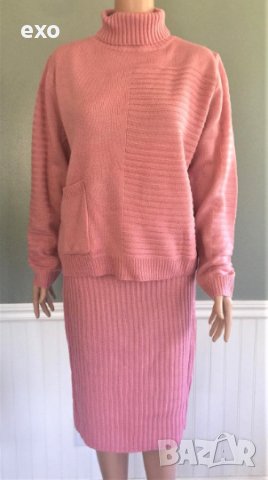 Зимен комплект с пола, Елегантен зимен комплект, Дамски зимен костюм, снимка 4 - Комплекти - 43244809