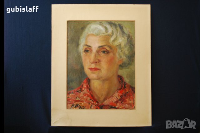 Стара картина, портрет, жена, Ваня Васкова (1912-1995)