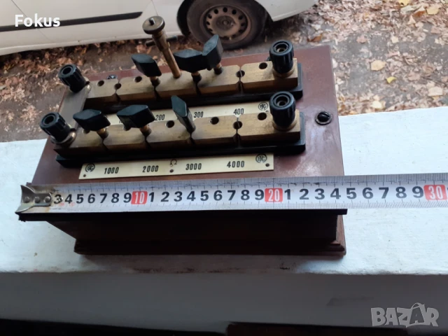 Стар антикварен реостат Gebr. Ruhstrat 19 в., снимка 6 - Антикварни и старинни предмети - 50919257