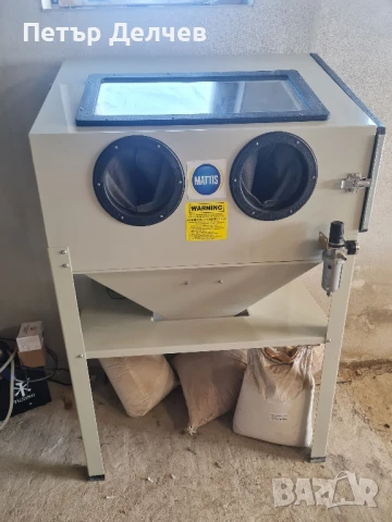 Пясъкоструйка 220 литра - стационарна кабина, снимка 1