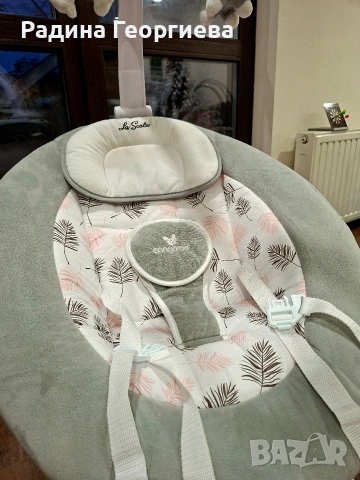 Електрическа люлка Cangaroo La Scala - розова, с гаранция до 2027 г., снимка 5 - Детски люлки - 53215696