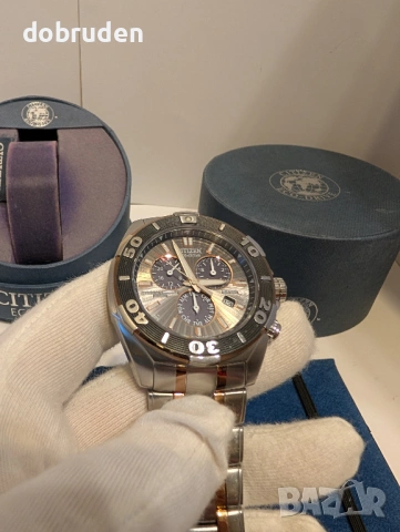 Промо! Citizen Signature Courageous BL5440 Solar Alarm Chrono часовник, снимка 3 - Мъжки - 53180180