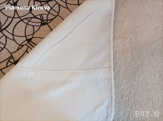 Вълнен протектор за матрак 90х190 см, снимка 4 - Протектори за матраци - 47752009
