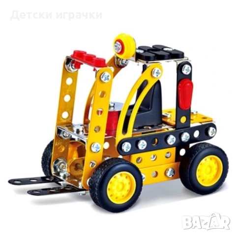 Метален конструктор Мотокар 127ч 8+, снимка 2 - Конструктори - 52667735