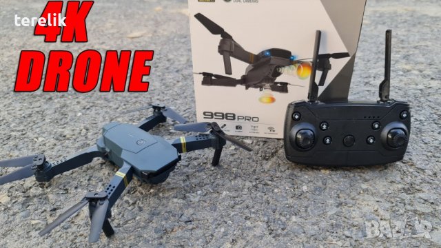 *ХИТ Нов DRON 998, 4K ULTRA HD; WIFI HPV 2.4G, Камера 2MP приложение за телефонна предаване на живо,, снимка 16 - Дронове и аксесоари - 39931283