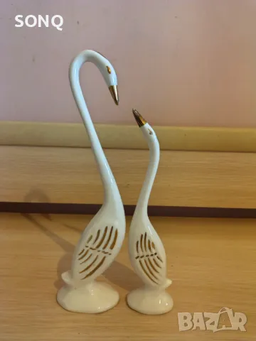 Страхотна Двойка Порцеланови-Лебеди, снимка 5 - Колекции - 49338368