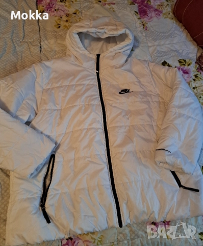 Снежно бяло яке Nike 2 XL, снимка 2 - Якета - 52056644