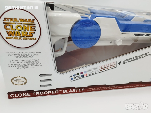 НОВИ Пушки Power A Nintendo Star Wars Wii Clone Trooper Blaster/Wii/Wii U , снимка 5 - Аксесоари - 51759297