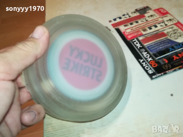 LUCKY STRIKE-ГОЛЯМ ПЕПЕЛНИК ВНОС GERMANY 1910251900, снимка 9 - Антикварни и старинни предмети - 52109477