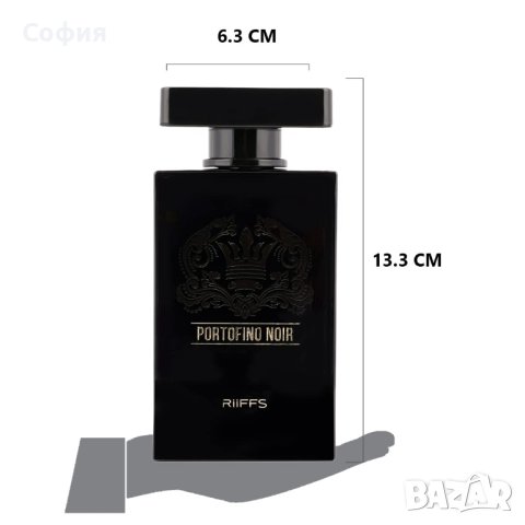 Оригинален Арабски мъжки парфюм PORTOFINO NOIR RiiFFS Eau De Perfume 100ml, снимка 4 - Мъжки парфюми - 43924460