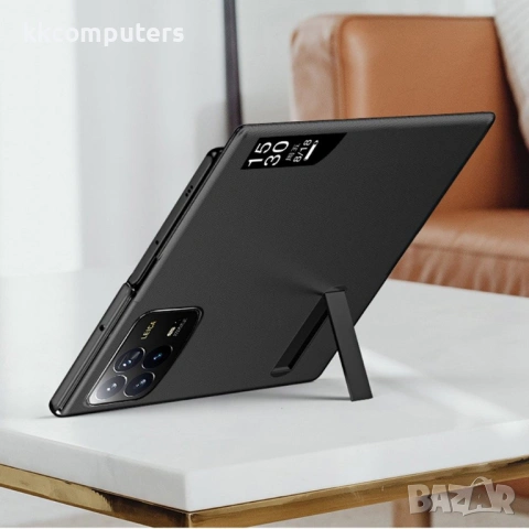 Калъф с Прозорец и Стойка за Xiaomi Mix Fold 4 5G - PU Кожа, Магнитно затваряне, Вкл. Протектор - 3 , снимка 4 - Калъфи, кейсове - 53314662