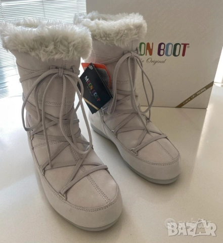 Оригинални високи ботуши Tecnica Moon Boot , винтидж, велурени номер 38, снимка 4 - Дамски ботуши - 52879627