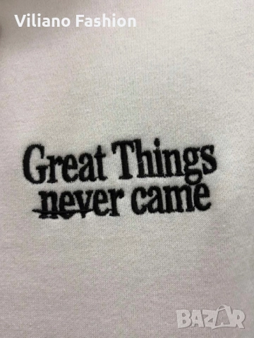 Мъжки суичър Great Things, снимка 2 - Спортни дрехи, екипи - 52255537