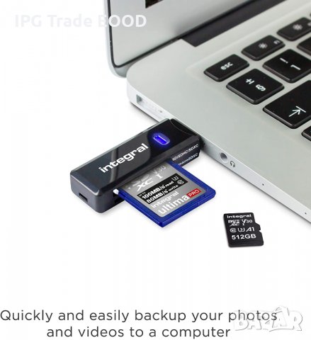 SD/Micro SD четец на карти - USB 3.1 USB 3.0, карта памет адаптер , снимка 3 - Други - 29065116