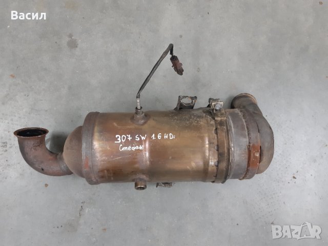 Празна коруба от катализатор Peugeot 307 SW 1.6 HDI 1.6hdi 110к.с Пежо 307 СВ Комби 1.6 ХДИ 1.6хди p, снимка 1