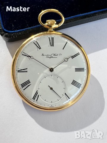 IWC 18k златен джобен часовник, снимка 1 - Джобни - 43592074